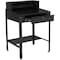 Global Industrial Sloped Surface Shop Desk with Pigeonhole Compartment Riser, 34-1/2W x 30D x 38H, Black 254635BK - alternate 2